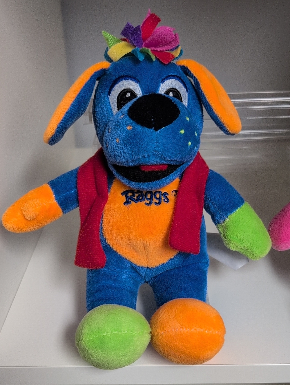 9" RAGGS Plush Fiesta Trilby And Raggs Blue And Pink Dog Collectible Y2k - Picture 2 of 8
